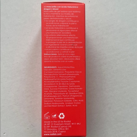 Rodial Dragons Blood Hyaluronic Mask 50 ml - Picture 4 of 5